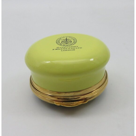 Beatrix Potter PIGLING BLAND Enamel Trinket Pill Box Crummles Vintage - Picture 8 of 10